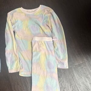 $5-Lands' End Pastel Tie-Dye Kids Pajama Set